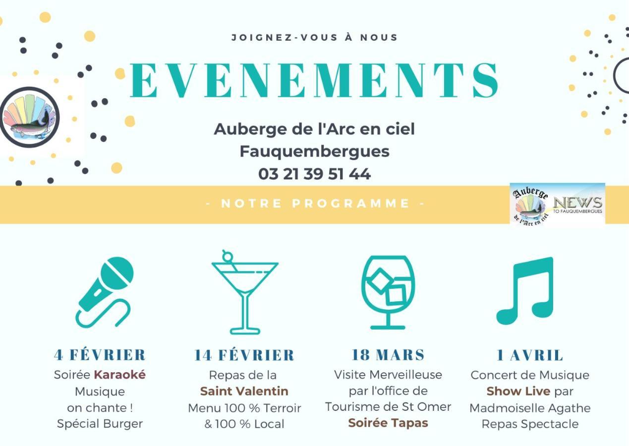 Auberge De L'Arc En Ciel Fauquembergues Kültér fotó